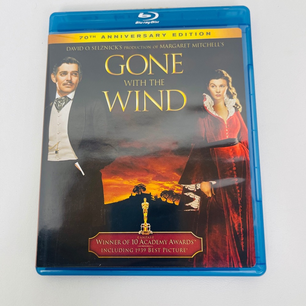 Warner Bros Gone With The Wind Blu-ray 70th Anniversary Edition Clark Gable Good